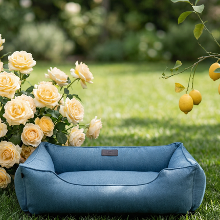 Chester & Lee | Cotton Sleeper Dog Bed Denim