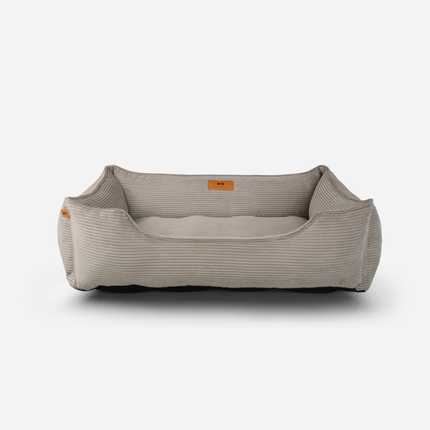 Chester & Lee | Fancy Corduroy Sleeper Dog Bed Taupe
