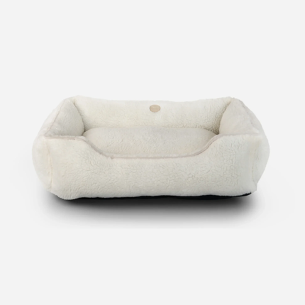 Chester & Lee | Furry Sleeper Dog Bed Beige