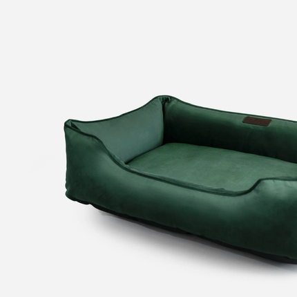 Chester & Lee | Classic Velvet Sleeper Dog Bed Green