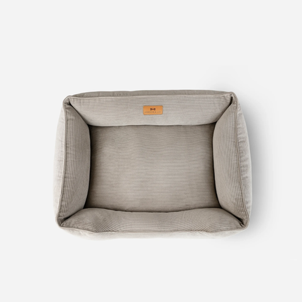 Chester & Lee | Fancy Corduroy Sleeper Dog Bed Taupe
