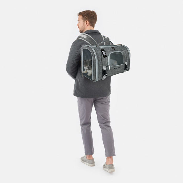 Mr. Peanut's Monterey Series Airline Compliant Horizontal Backpack Pet Carrier