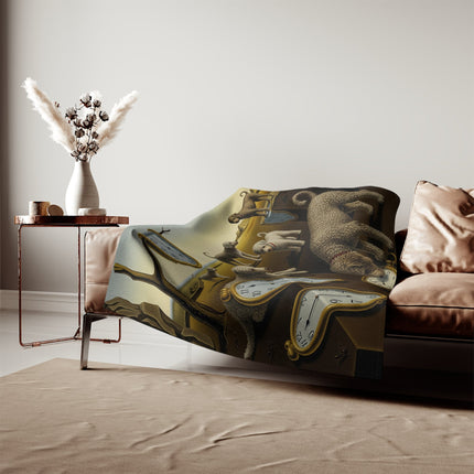 Sweatshirt Blanket – Plush Fleece Throw, 2 Size Options