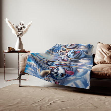 Sweatshirt Blanket – Plush Fleece Throw, 2 Size Options