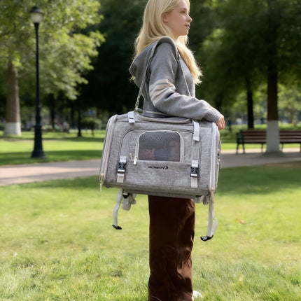 Mr. Peanut's Monterey Series Airline Compliant Horizontal Backpack Pet Carrier