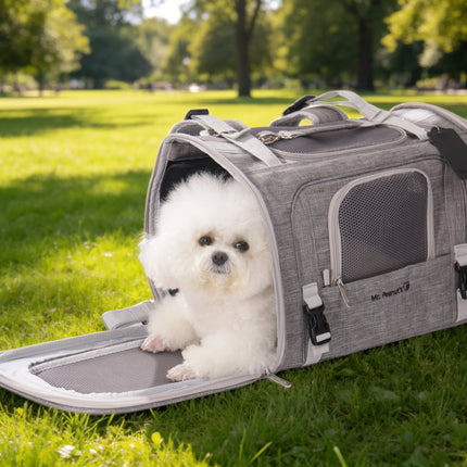 Mr. Peanut's Monterey Series Airline Compliant Horizontal Backpack Pet Carrier