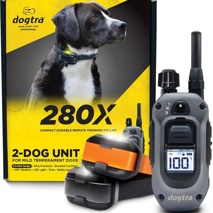 2 Dogs Training Collar Remote 1/2 Mile Waterproof LED Rechargeable Control