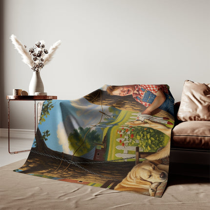 Sweatshirt Blanket – Plush Fleece Throw, 2 Size Options