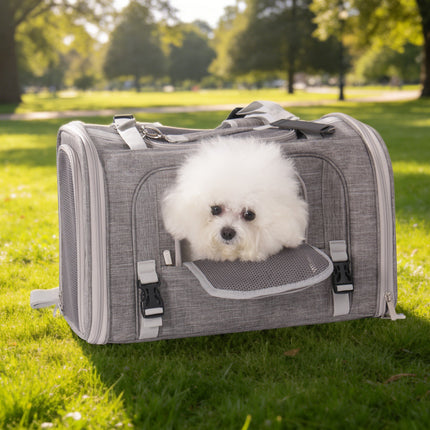 Mr. Peanut's Monterey Series Airline Compliant Horizontal Backpack Pet Carrier