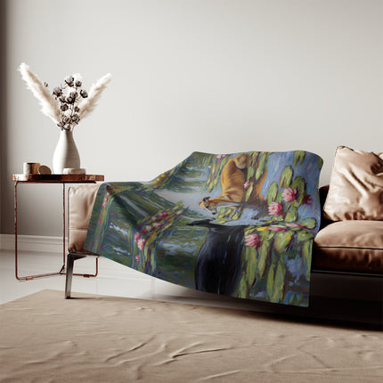 Sweatshirt Blanket – Plush Fleece Throw, 2 Size Options