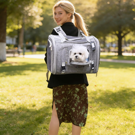 Mr. Peanut's Monterey Series Airline Compliant Horizontal Backpack Pet Carrier