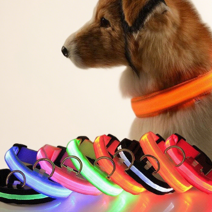 Milou & Lumi LED Glowing Pet Collar - Rainbow