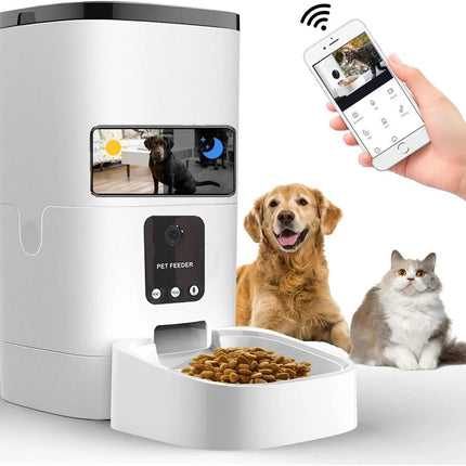 6L Automatic Pet Feeder with Camera&Wifi