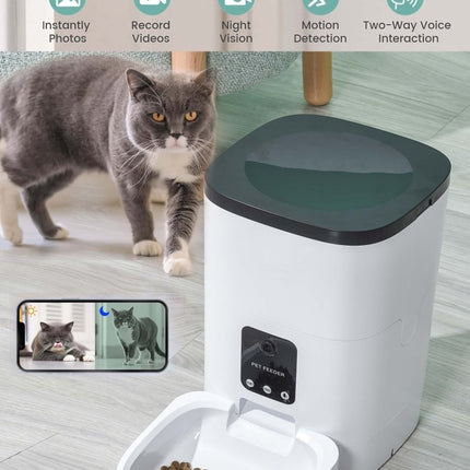 6L Automatic Pet Feeder with Camera&Wifi