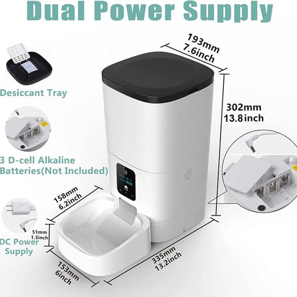 6L Automatic Pet Feeder with Camera&Wifi