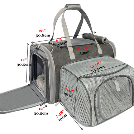 Mr. Peanut's Gold Series Big Apple XL Expandable Pet Carrier V3.0