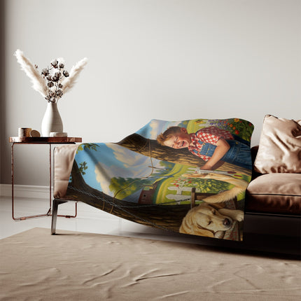 Sweatshirt Blanket – Plush Fleece Throw, 2 Size Options