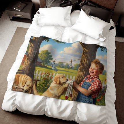 Sweatshirt Blanket – Plush Fleece Throw, 2 Size Options