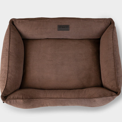 Chester & Lee | Fancy Corduroy Sleeper Dog Bed Brown