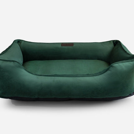 Chester & Lee | Classic Velvet Sleeper Dog Bed Green