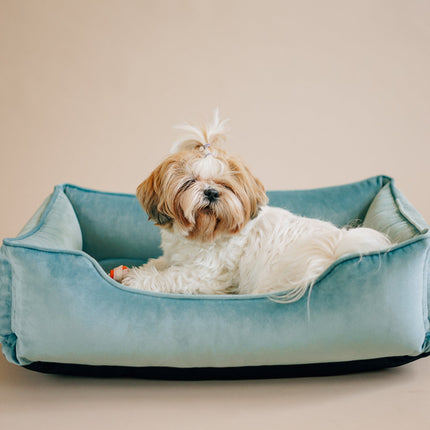 Chester & Lee | Vibrant Velvet Sleeper Dog Bed Tiffany