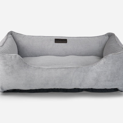 Chester & Lee | Fancy Corduroy Sleeper Dog Bed Gray