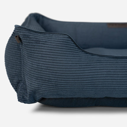 Chester & Lee | Fancy Corduroy Sleeper Dog Bed Graphite