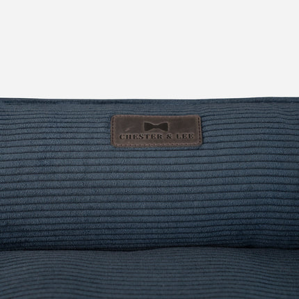Chester & Lee | Fancy Corduroy Sleeper Dog Bed Graphite