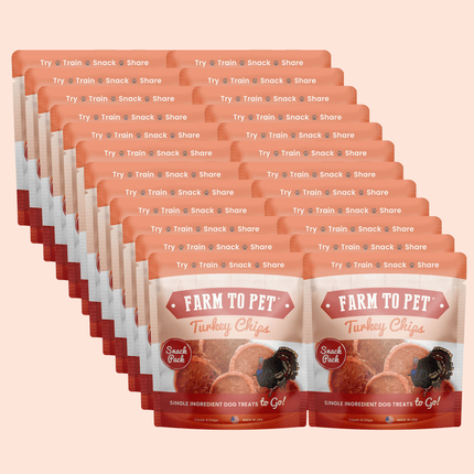 Turkey Chips Snack Pack Bundles | Low Allergen Treats for Training