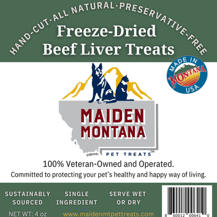 Freeze Dried Beef Liver Treats | 4oz.