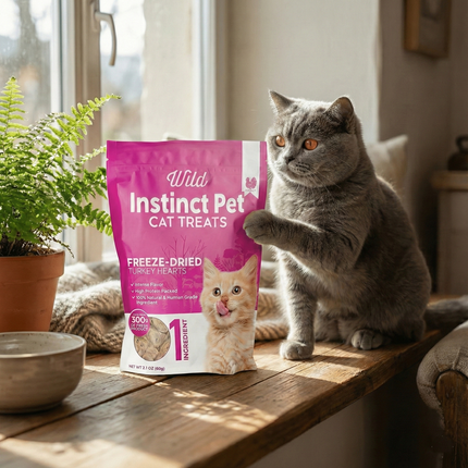 Freeze-Dried Turkey Hearts for Cats