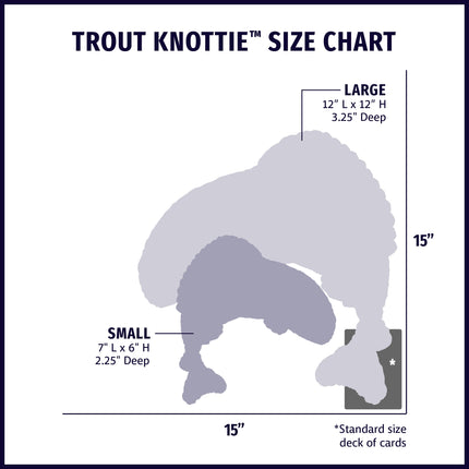 Rauccous Rainbow Trout Knottie® Plush Dog Toy