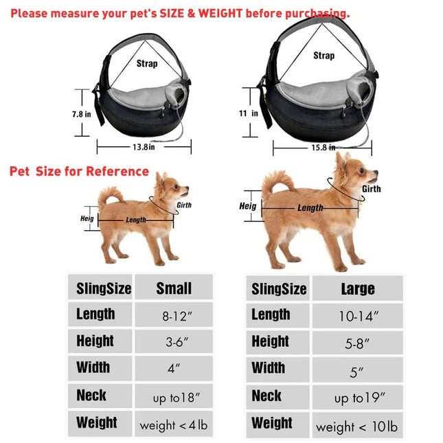 Breathable Pet Carrier Handbag Pouch Sling