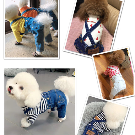 Denim Jumpsuit for Small Pets
