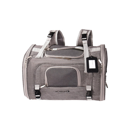 Mr. Peanut's Monterey Series Airline Compliant Horizontal Backpack Pet Carrier