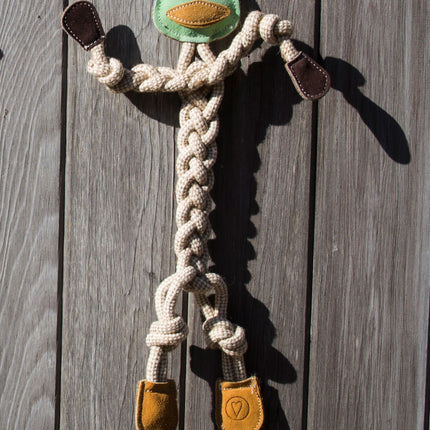 Dilly Duck Natural Rope Knottie® Dog Toy, Large (9mm diameter)