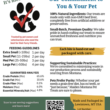 Freeze Dried Treats | Beef Liver | 12oz.