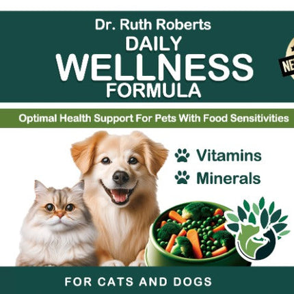 PRE-ORDER Daily Wellness Formula — Glandular-Free Multivitamin for Dogs & Cats with Beef, Pork, or Organ Sensitivities