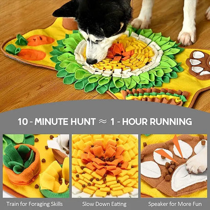 Dog Snuffle Mat Foraging & Scent Training Puzzle Toy – Interactive Slow Feeder, 25 x 17 in (63 x 43 cm)