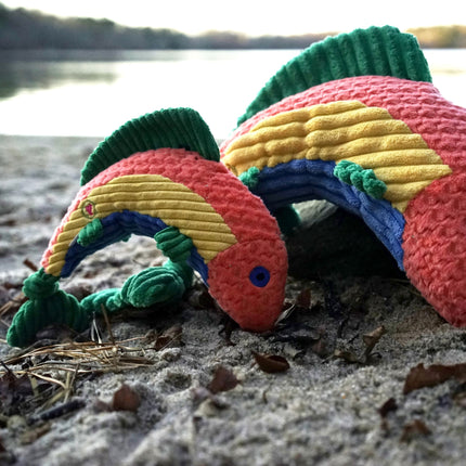 Rauccous Rainbow Trout Knottie® Plush Dog Toy