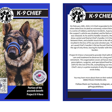 HuggleCause™, Project K-9 Hero, K-9 Chief Knottie® Plush Dog Toy, Large