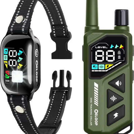 Waterproof Dog Shock Collar for up to 3 Dogs 3300FT AI Bark IPX7 Rechargeable