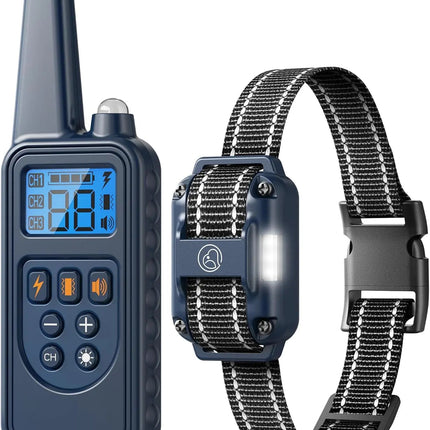 Waterproof Dog Training Collars for up to 3 Dogs 2600FT Remote IPX7 Rechargeable