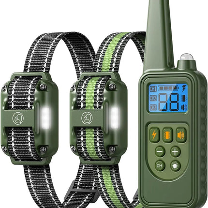 Waterproof Dog Training Collars for up to 3 Dogs 2600FT Remote IPX7 Rechargeable