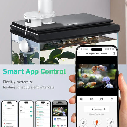 WiFi Automatic Fish Feeder with Camera App Control Moisture Proof 230ML