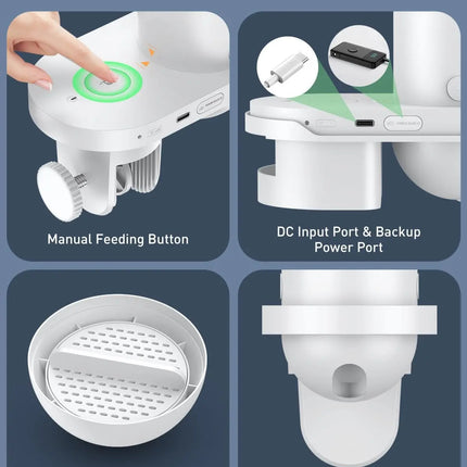 WiFi Automatic Fish Feeder with Camera App Control Moisture Proof 230ML