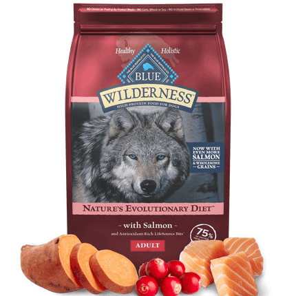 Blue Buffalo Wilderness Adult Salmon with Wholesome Grains Dry Dog Food