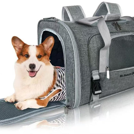 Mr. Peanut's Monterey Series Airline Compliant Horizontal Backpack Pet Carrier