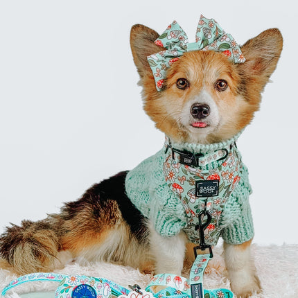 Dog Adjustable Harness - Shrooms & Blooms