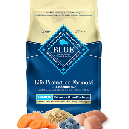 Blue Buffalo Senior Chicken and Brown Rice Dry Dog Food